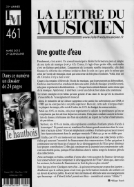 La Lettre du Musicien - Mars 2015